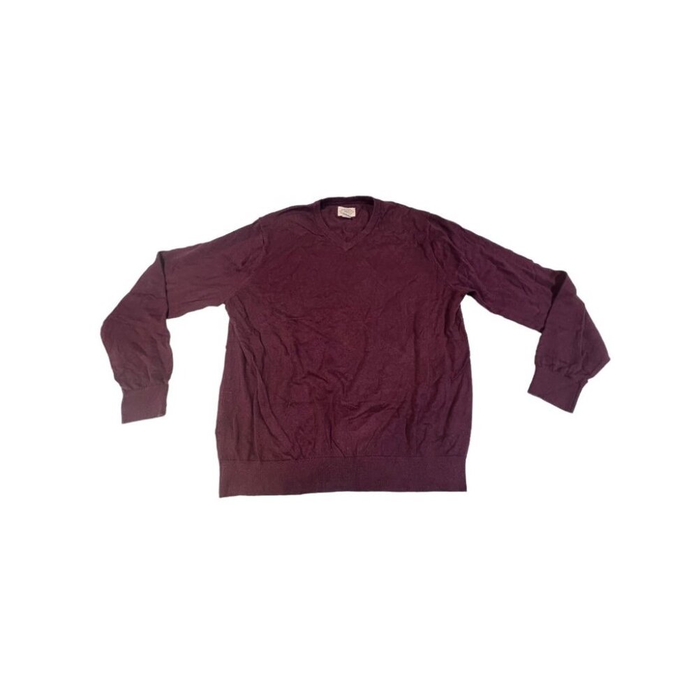 St Johns Bay XL Sweat Shirt V Neck Long Sleeve Pull Over Sweater